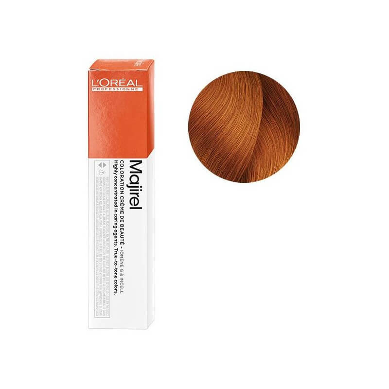 L’Oréal Majirel 7.44 Deep Copper Blonde Hair Colour (50ml)
