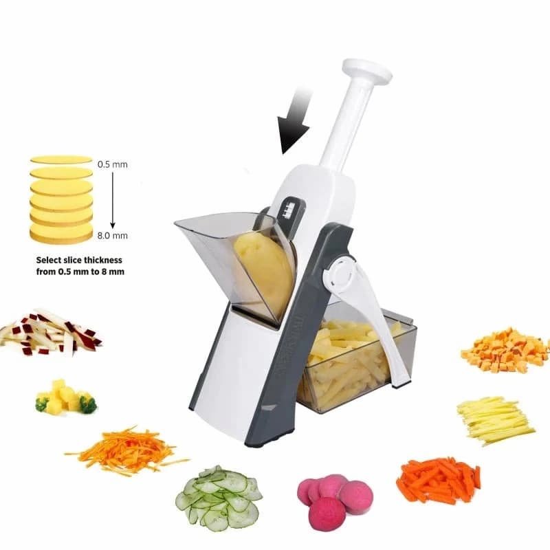 5-in-1 Manual slicer Vegetable Slicer Foldable Grater Slicer