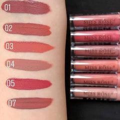 Miss Rose New Matte Finish lipgloss - 6Pcs