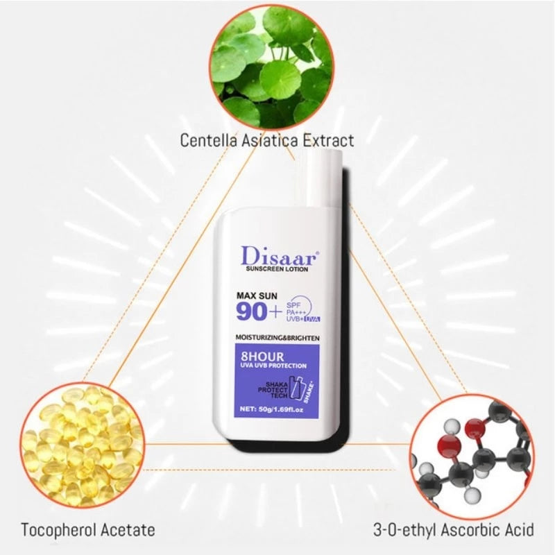Disaar Whitening Sunblock SPF 90 – Skin Protective Sunscreen Lotion - 50g