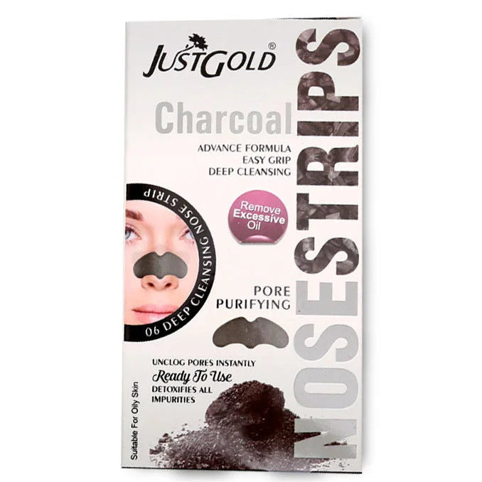 Just Gold Nose Wax Strips Charcoal