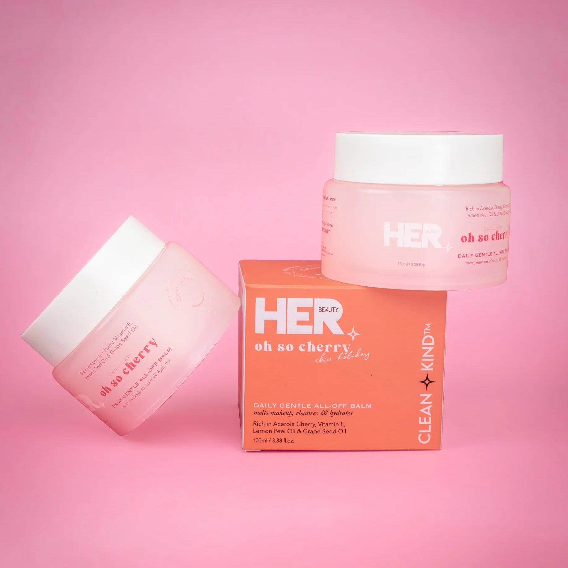 HER Beauty oh so cherry Daily Gentle ALL-OFF Balm 100g / 3.53 oz