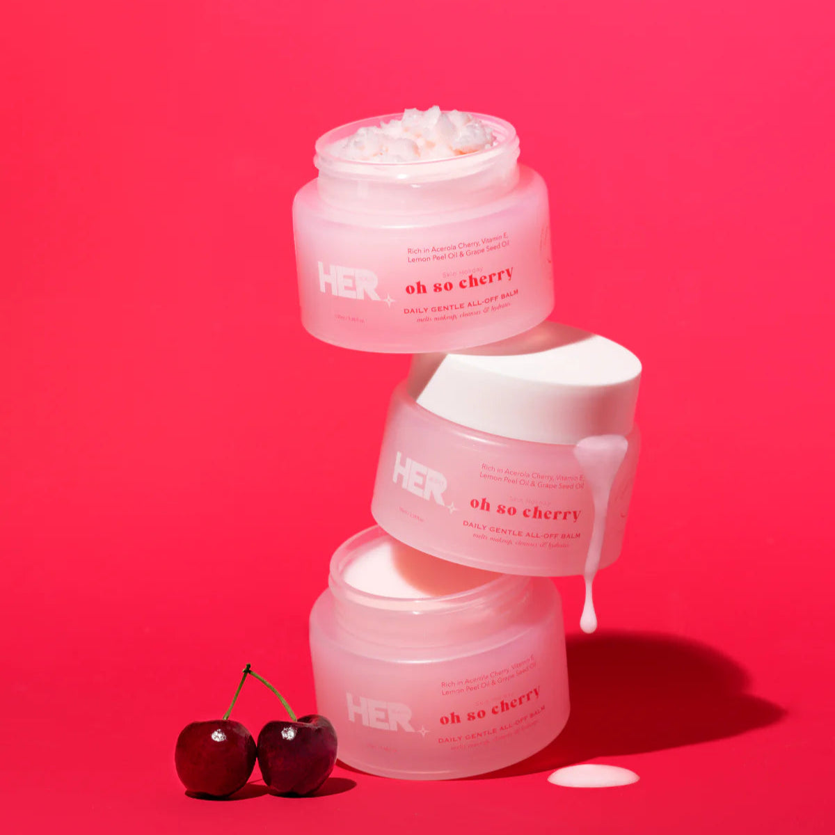HER Beauty oh so cherry Daily Gentle ALL-OFF Balm 100g / 3.53 oz
