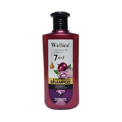 Wellice 7 in 1 Anti - Hair Loss Onion Hyalruonic Acid & Soothing Frizz Shampoo 400g
