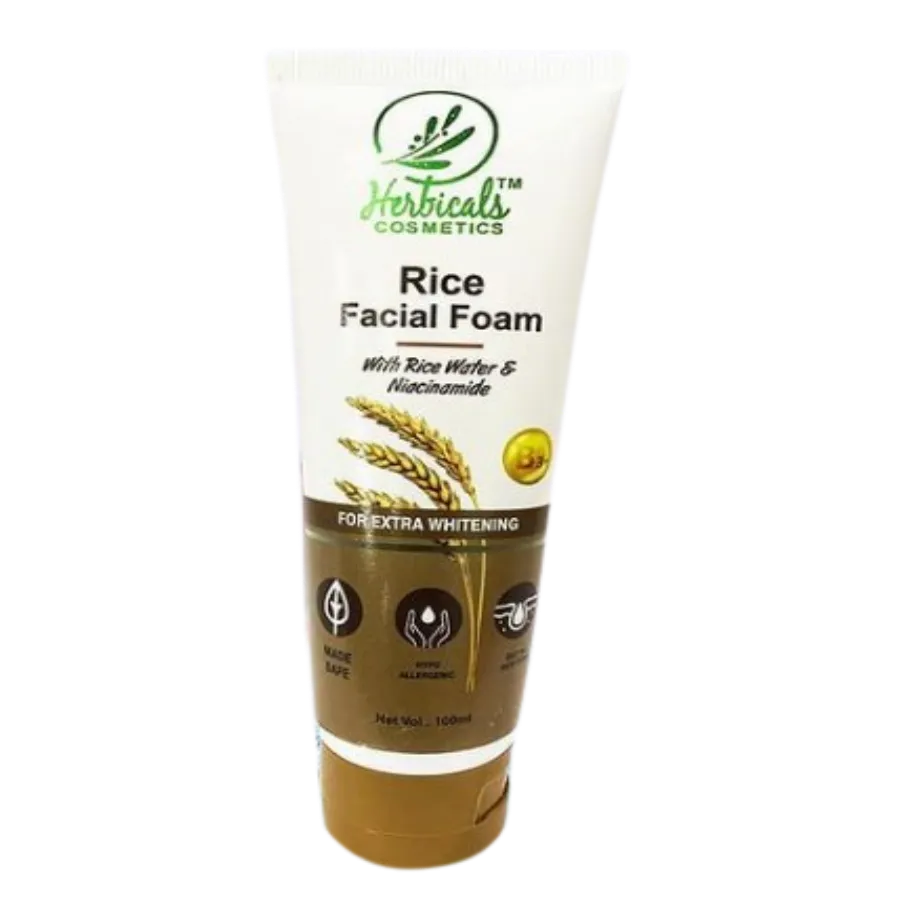 Herbicals Rice Face Wash for Extra Whitening - 100ml