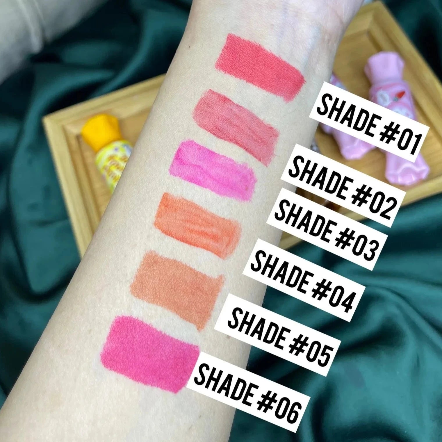 Warda Beauty Water Candy Lip Tint Set of - 6Pc