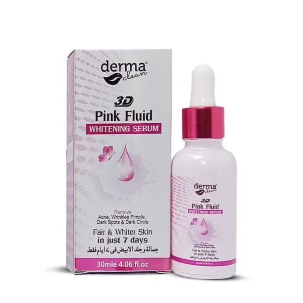 Derma Clean Pink Fluid Serum Fair & Whiter in just 7 days - 30ml