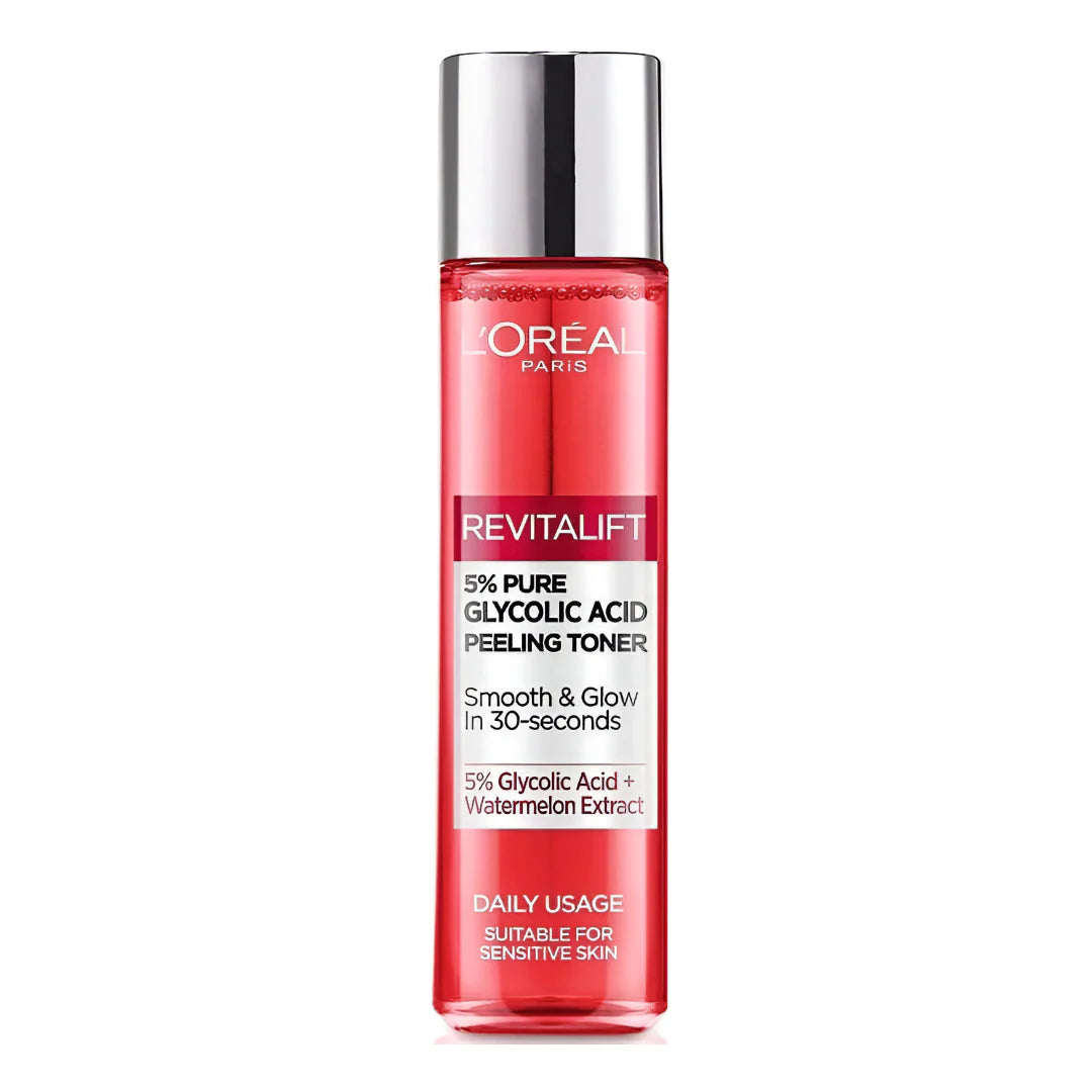 L'Oreal Paris Revitalift 5% Pure Glycolic Acid Peeling Toner Suitable For Sensitive Skin - 180ml