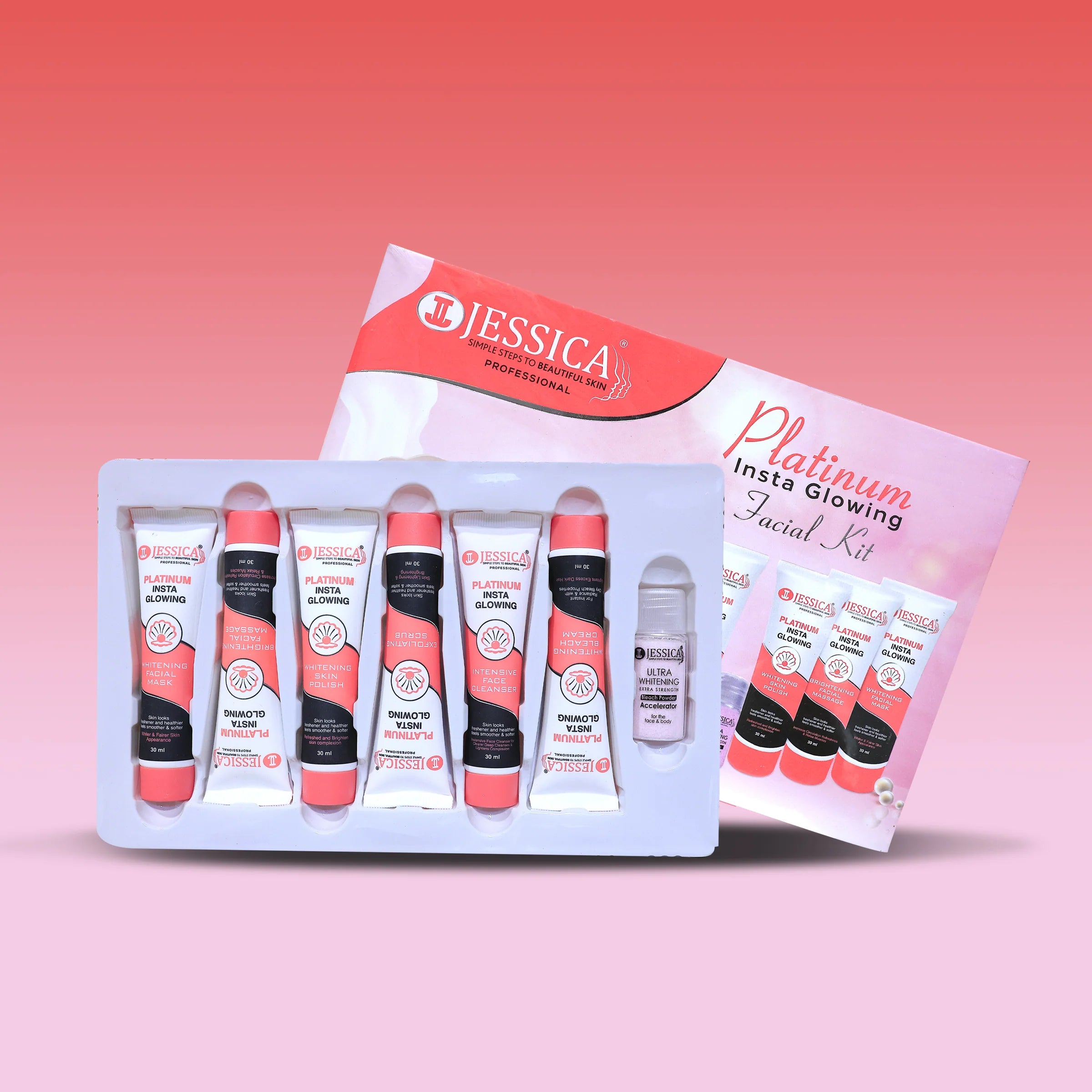 Jessica Insta Glowing Whitening Facial Student Kit - 6 STEPS
