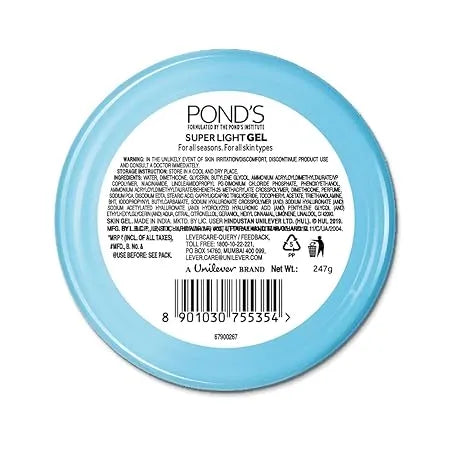 POND's Super Light Gel Oil Free Moisturiser With Hyaluronic Acid + Vitamin E - 147g