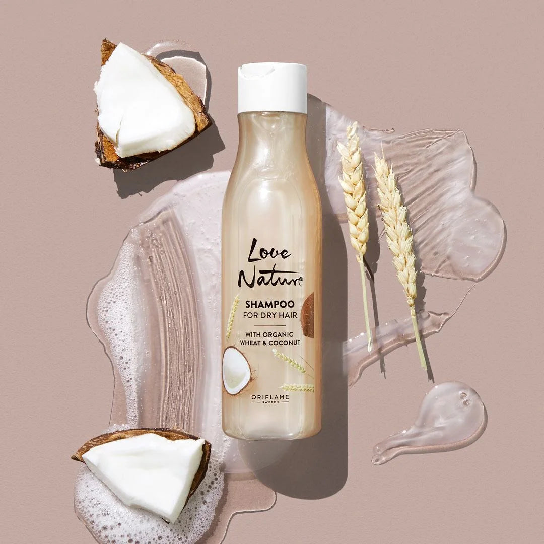 Oriflame Love Nature Shampoo For Dry Hair with Organic Wheat & Coconut - 250ml