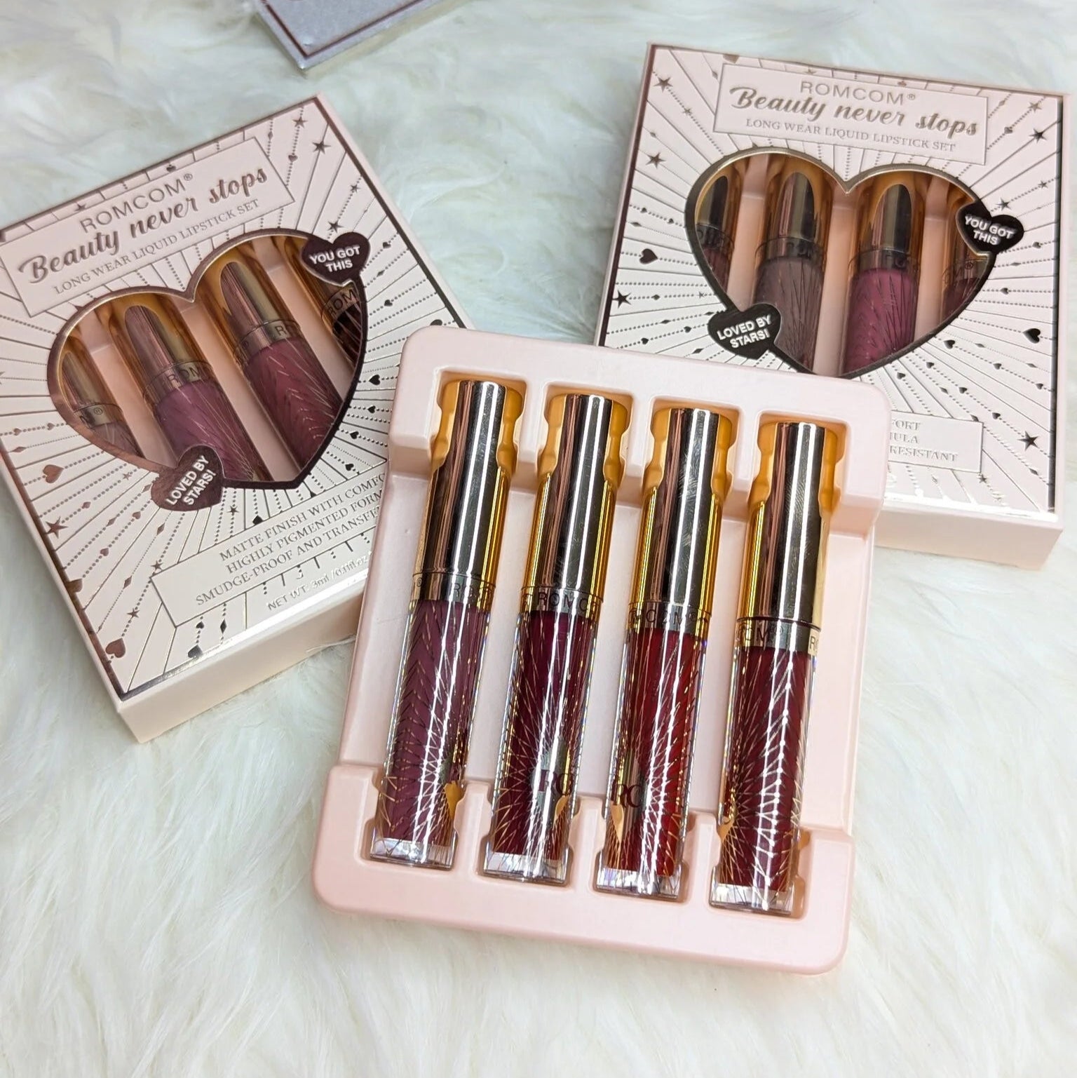 Romcom Beauty Never Stops Long Wear Liquid Lipstick Pack