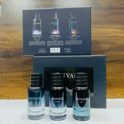 Dior Sauvage Gift Set for Men3-in-1 - 30ml  - Dubai - 100% Original Testers