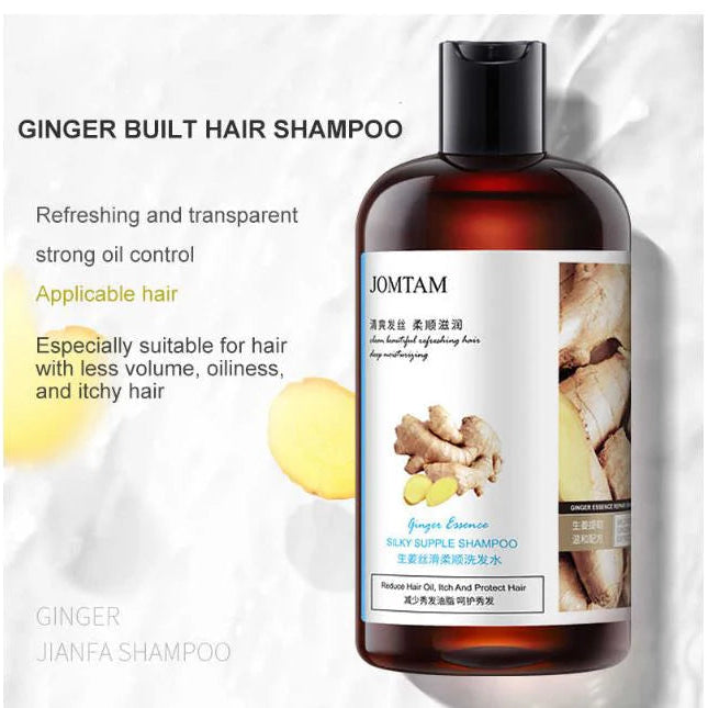 JOMTAM Ginger Herbal Shampoo Anti-Hair Loss Itching Dandruff Control - 400ml
