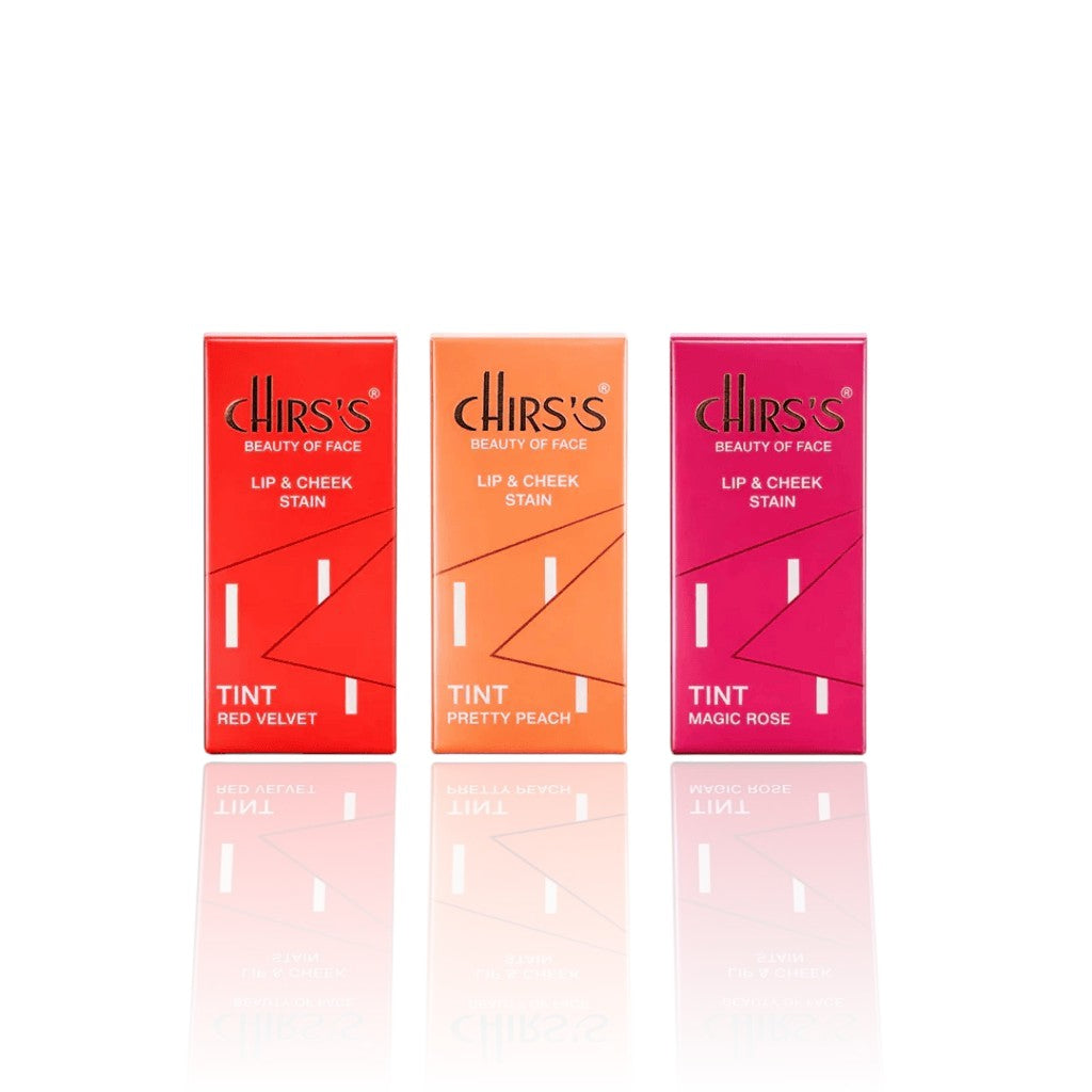 Chirs's Lip & Cheek Stain Tint Pack Of 3
