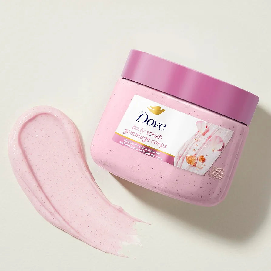 Dove Exfoliating Body Scrub in Himalayan Salt & Rose Oil  - 425g
