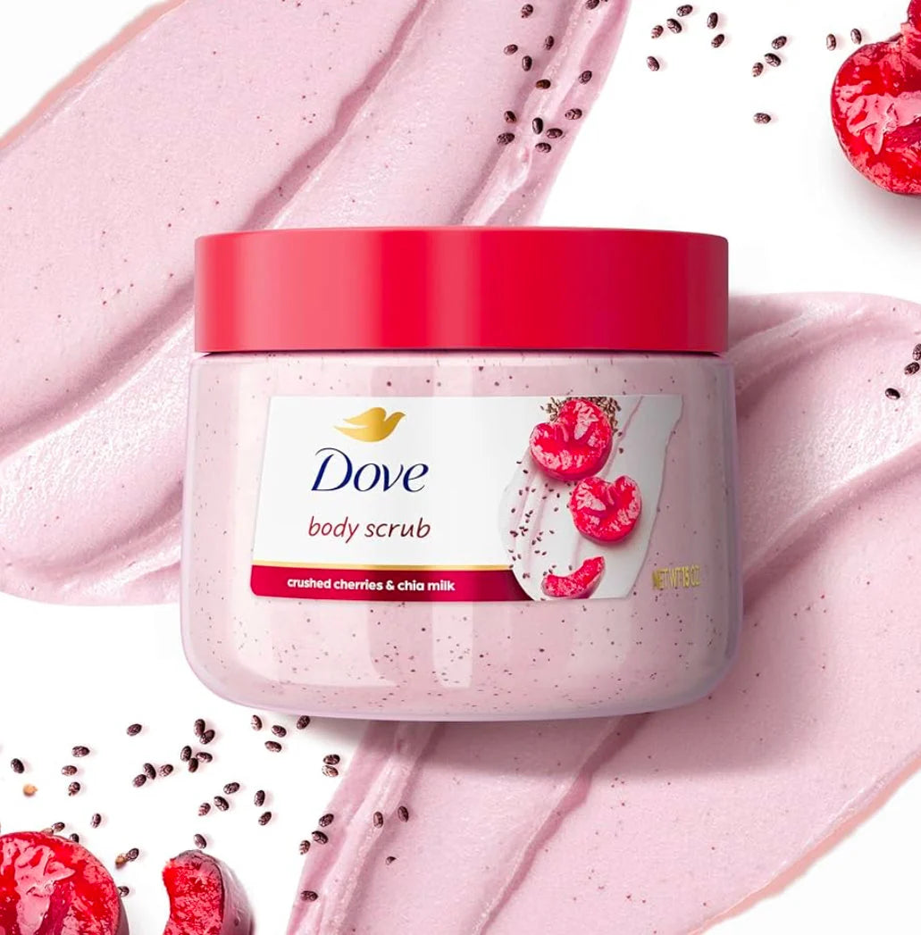 Dove Crushed Cherries & Chia Milk Body Scrub - 425g
