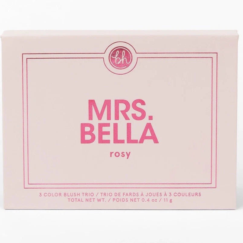 Bh Comsetics Mrs. Bella Rosy Blush Palette - 3 Colors