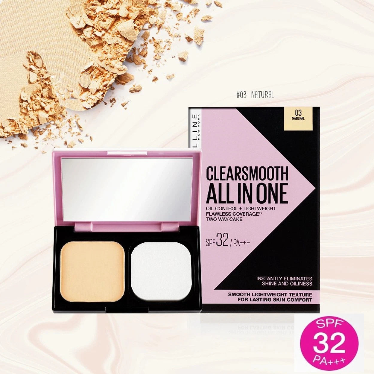 Original Maybelline Clear Smooth All in One Compact Powder