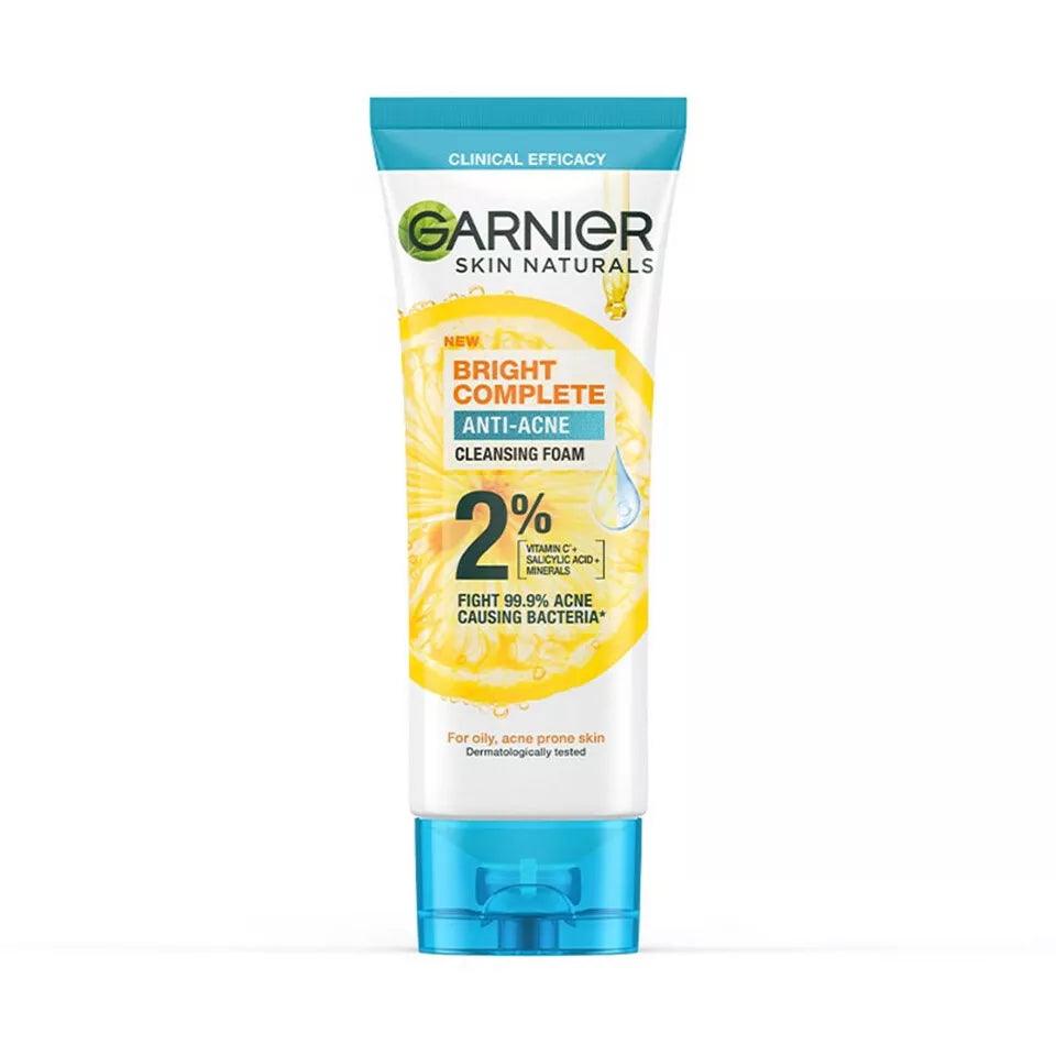 Garnier Bright Complete Anti-Acne Cleansing Foam - 100ml.