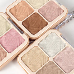 Miss Rose Luminous Glow 4-Color Highlighter Palette