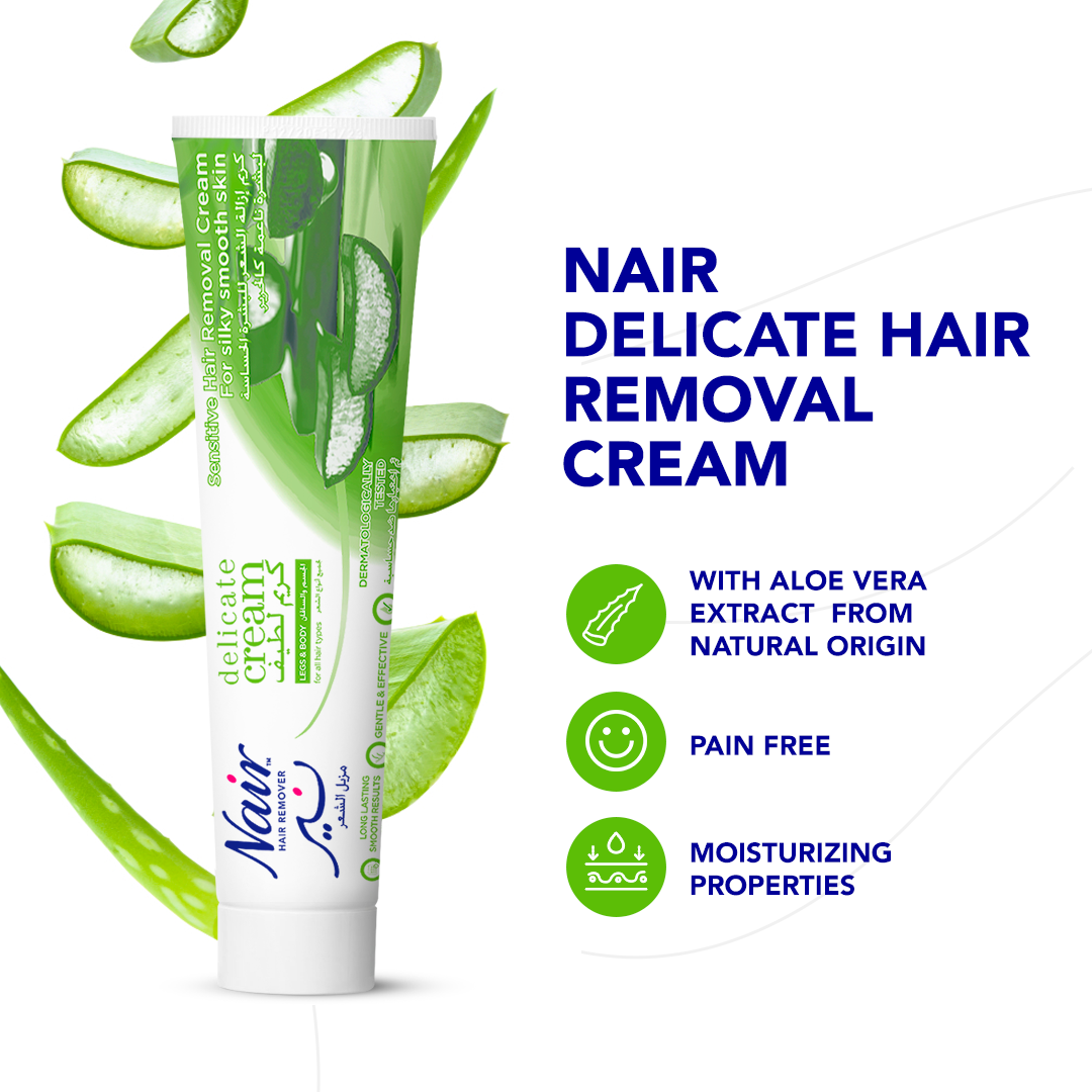 Nair Gentle Hair Removal Cream Natural Aloe Vera Extract - 110 gm