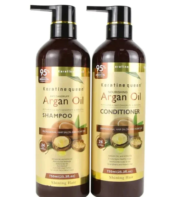 Keratine Queen Argan oil shampoo & conditioner 800ml