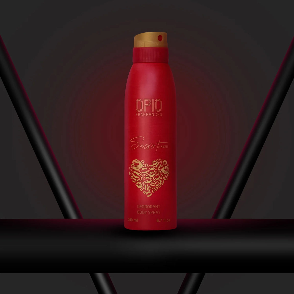 Opio Secret By Kisses Deodorant Body Spray for Women (200ml)