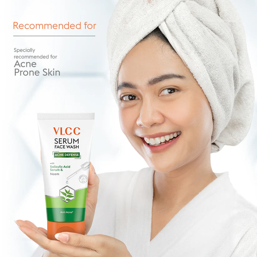 VLCC Acne Defense Serum Face Wash with Salicylic Acid Serum & Neem - 150ml