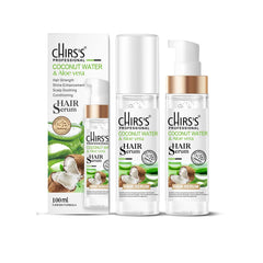 Chirs's Coconut Shampoo + Hair Serum Pack Of 2 Bundle