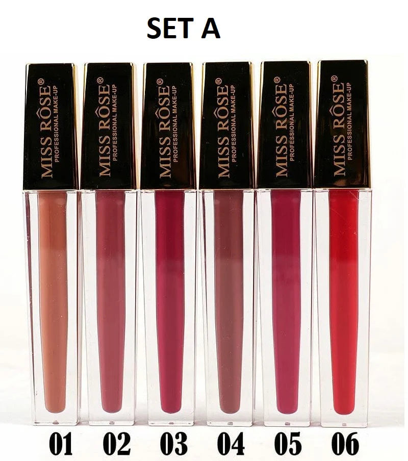 Miss Rose Lip Gloss Pack of 6