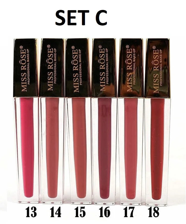 Miss Rose Lip Gloss Pack of 6