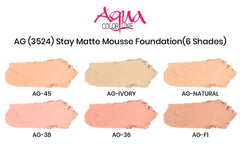 Aqua Color Line Stay Matte Mousse  Foundation