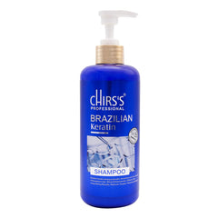 Chirs's Keratin Shampoo + Hair Serum Pack Of 2 Bundle