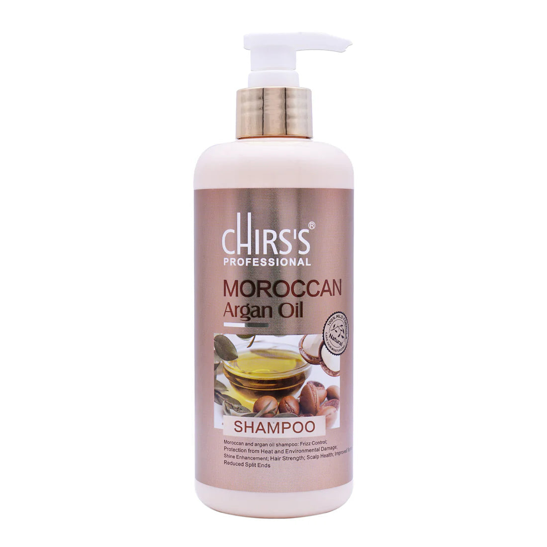 Chirs's Moroccon Shampoo + Hair Serum Pack Of 2 Bundle