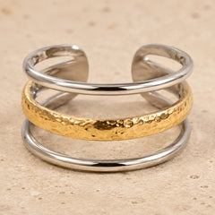 Stainless Steel Triple Band Rings - Each