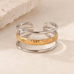 Stainless Steel Triple Band Rings - Each