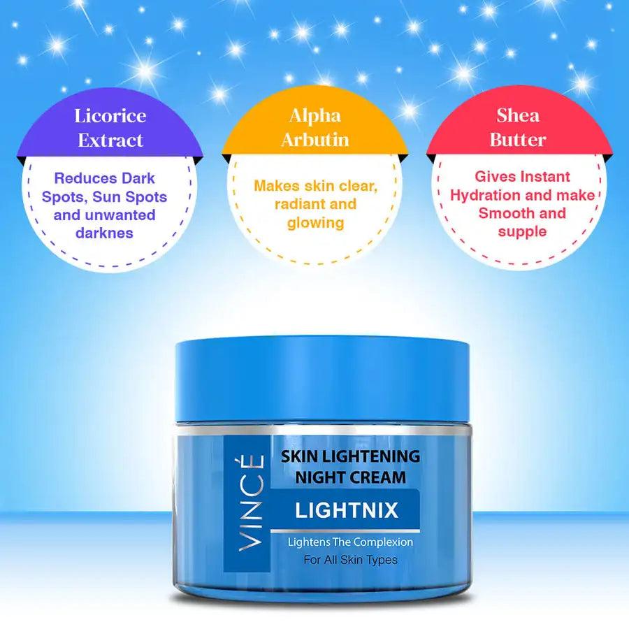 Vince Skin Lightening Night Cream - 50ml