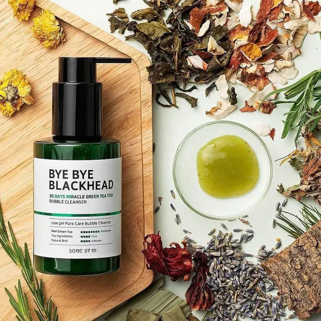 Some By Mi Bye Bye Blackhead 30 Days Miracle Green Tea Tox Bubble Cleanser – 120g