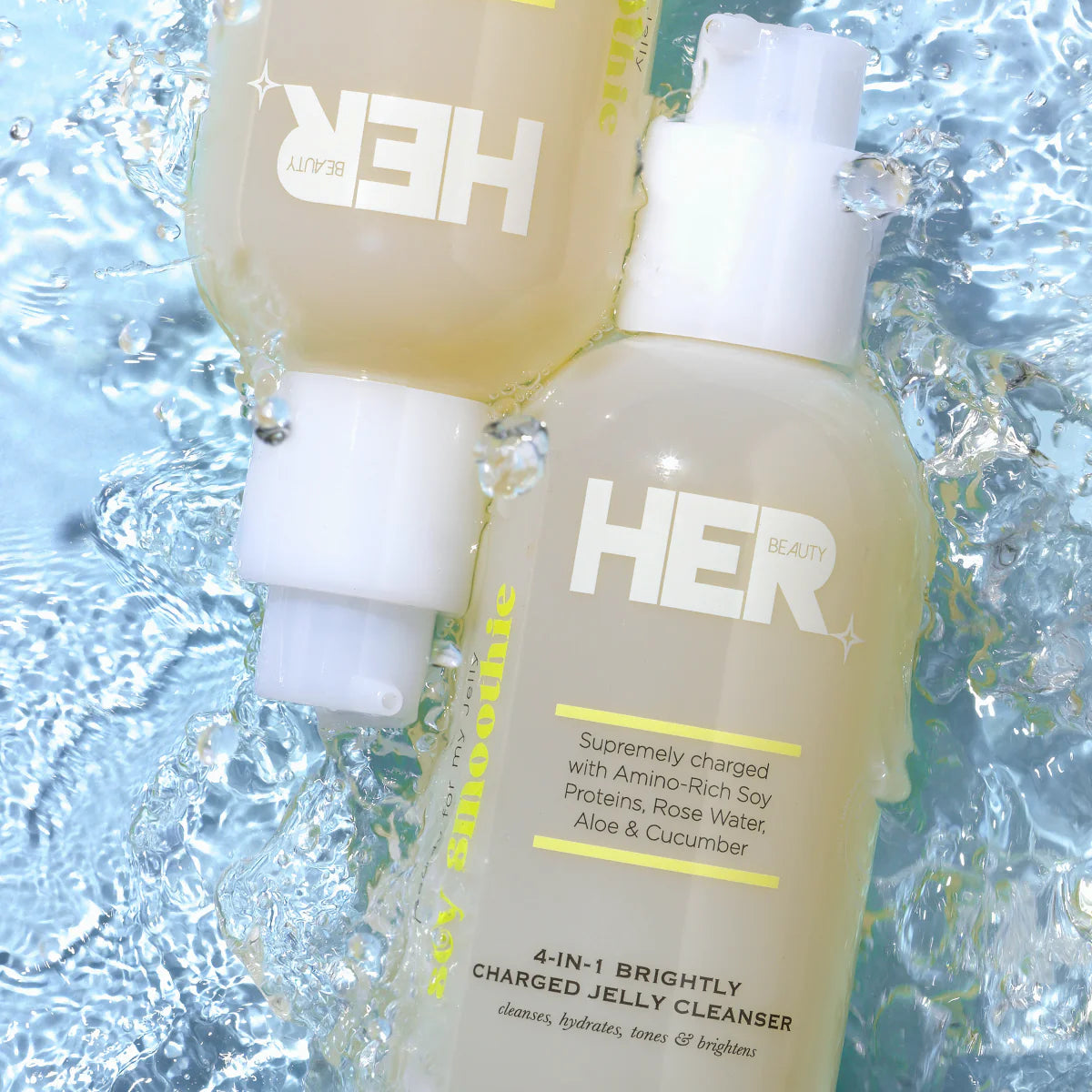 HER Beauty soy smoothie 4 in 1 Brightly Charged Jelly Cleanser 200ml
