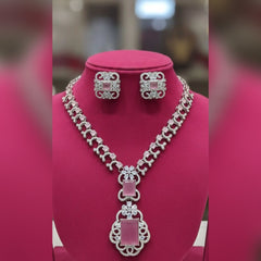 Zircon Necklace and Earrings set