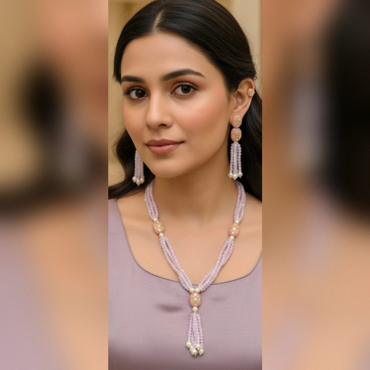 Multi-strand beaded necklace Set