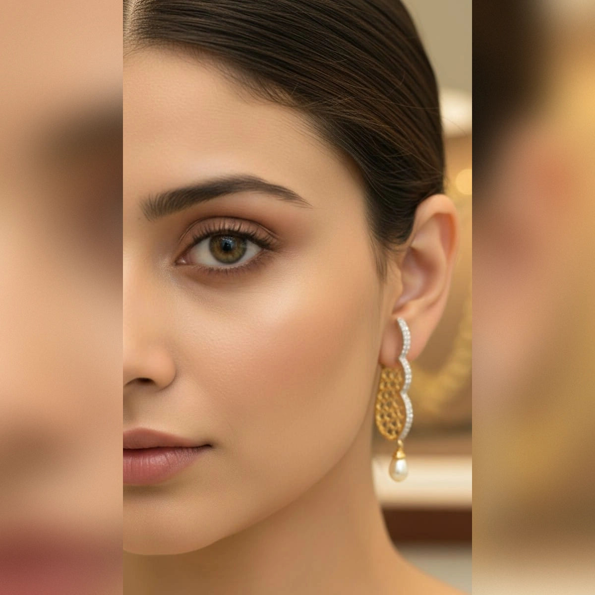 Simple Zircon Earings