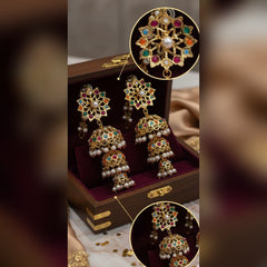 9 Ratan Jhumki - Vibrant Traditional Elegance
