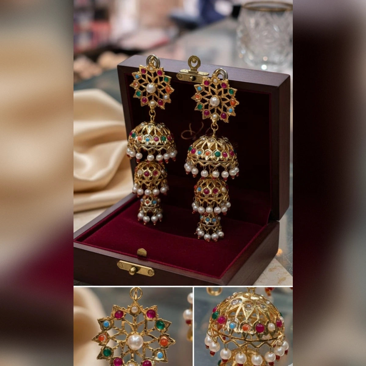 9 Ratan Jhumki - Vibrant Traditional Elegance