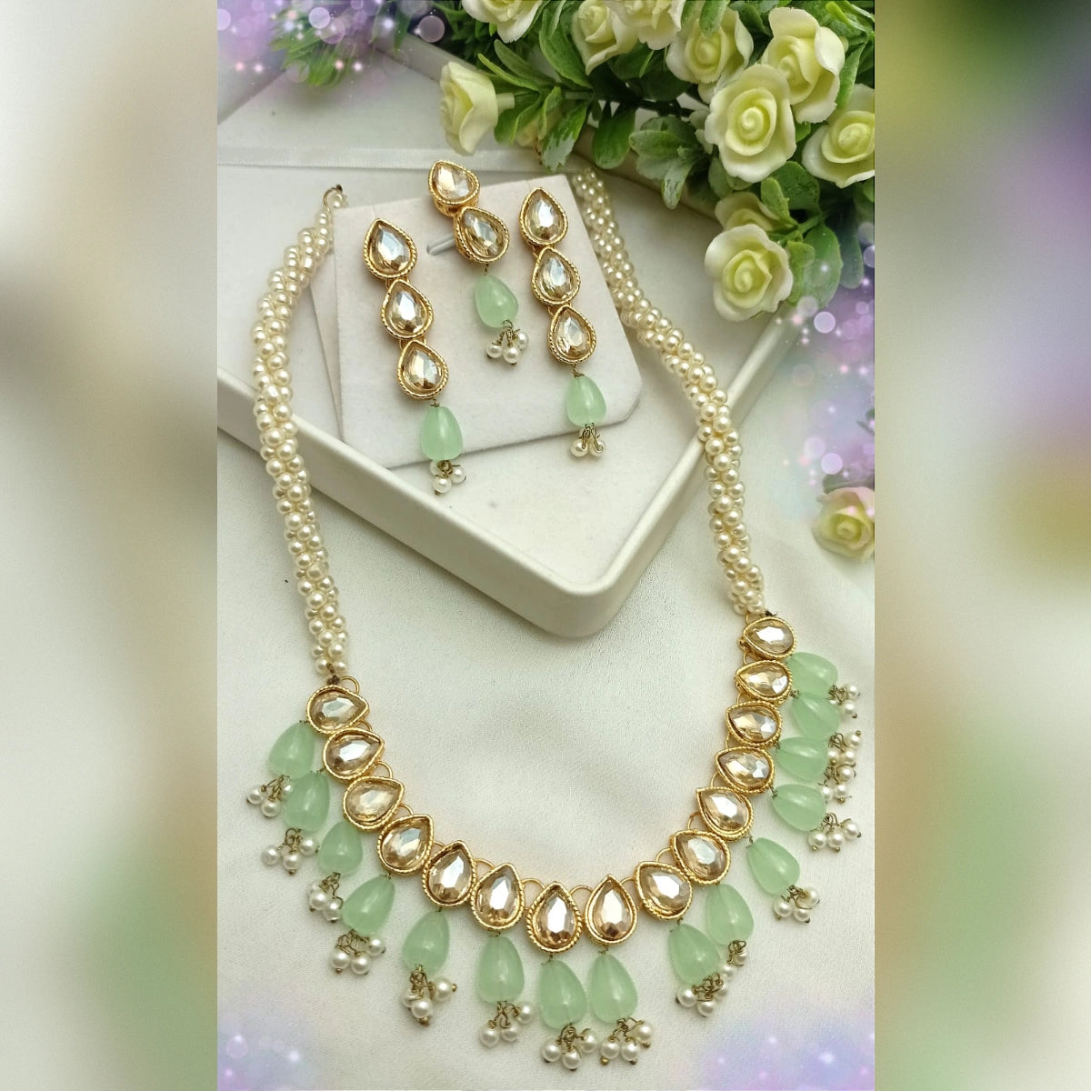 Pal Mala Style Necklace Set – Traditional Grace