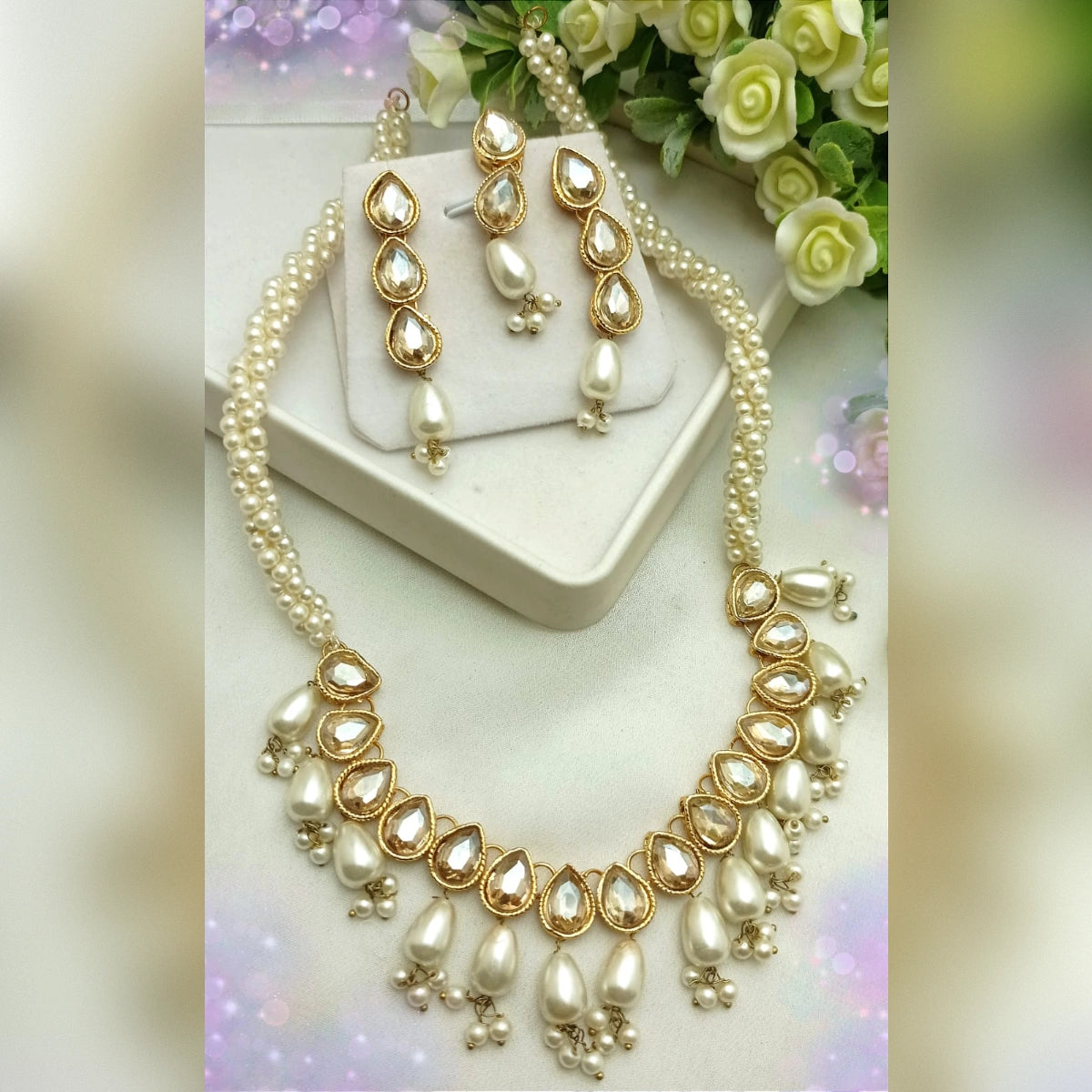 Pal Mala Style Necklace Set – Traditional Grace