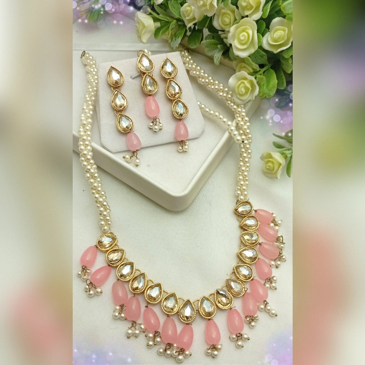 Pal Mala Style Necklace Set – Traditional Grace