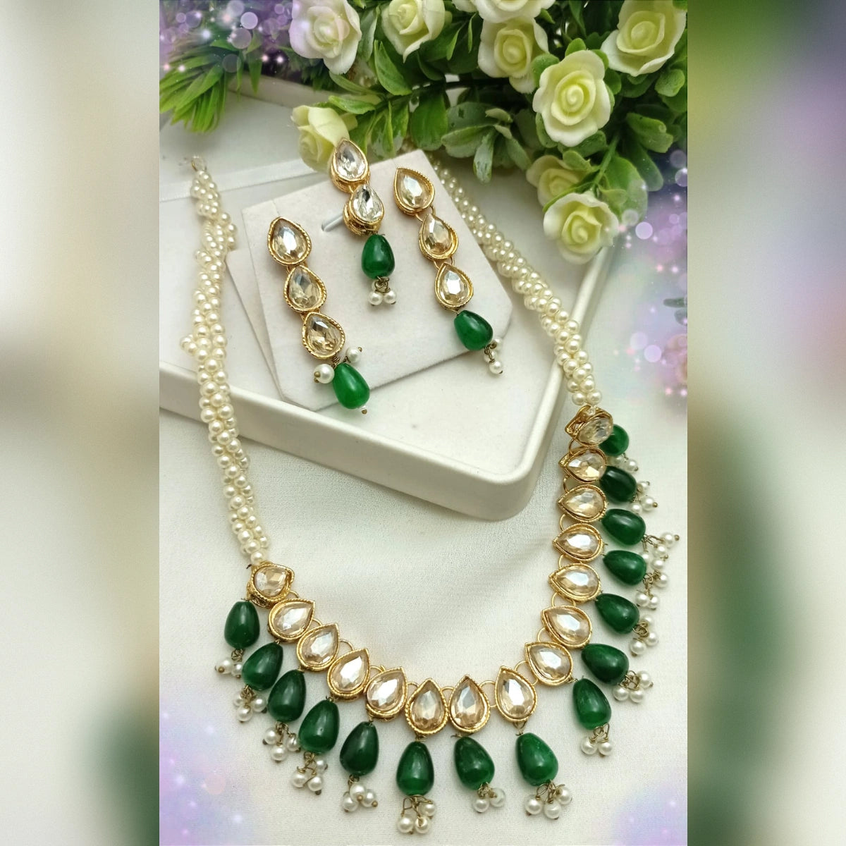 Pal Mala Style Necklace Set – Traditional Grace