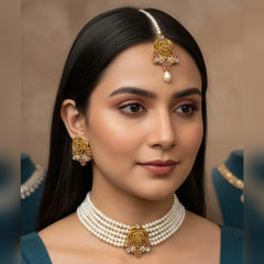 Turkish Flower Choker Set – Elegant Floral Charm